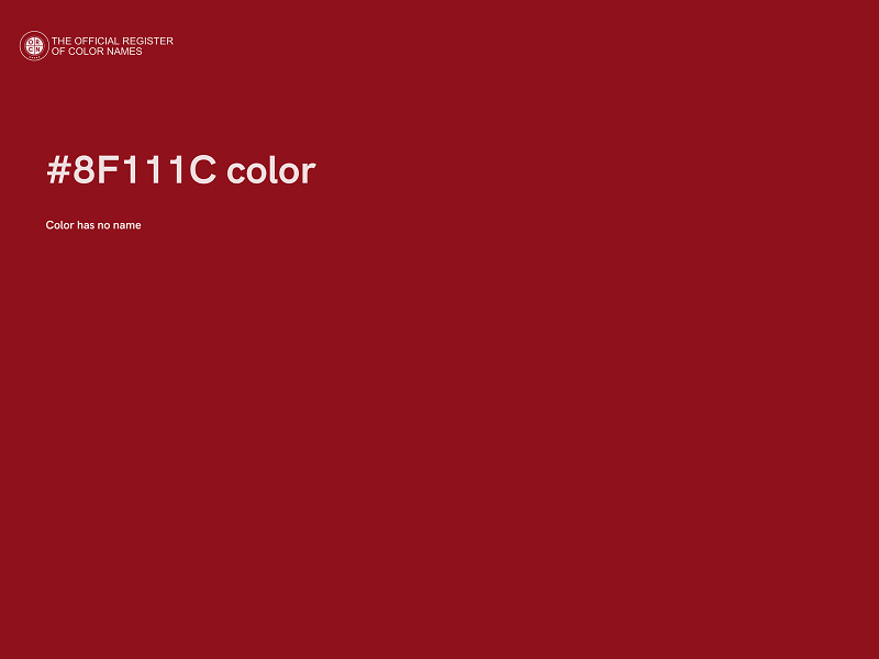 #8F111C color image