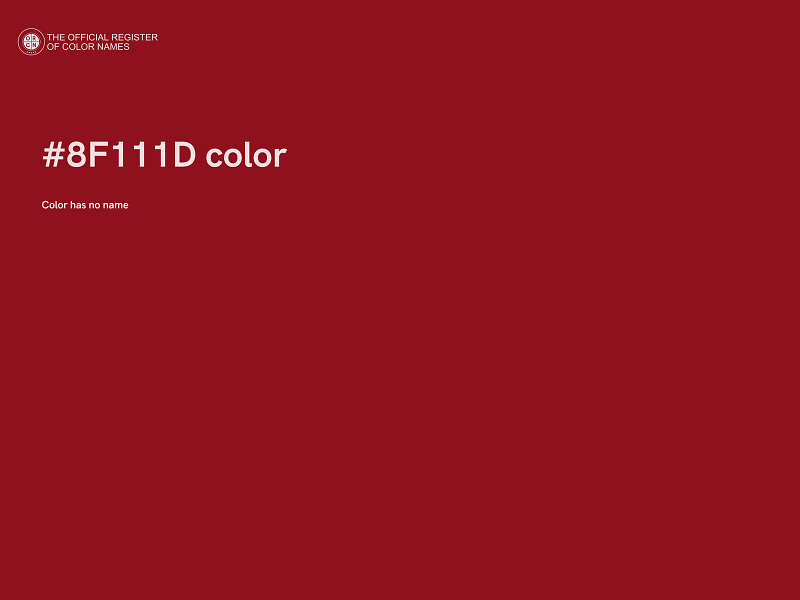 #8F111D color image