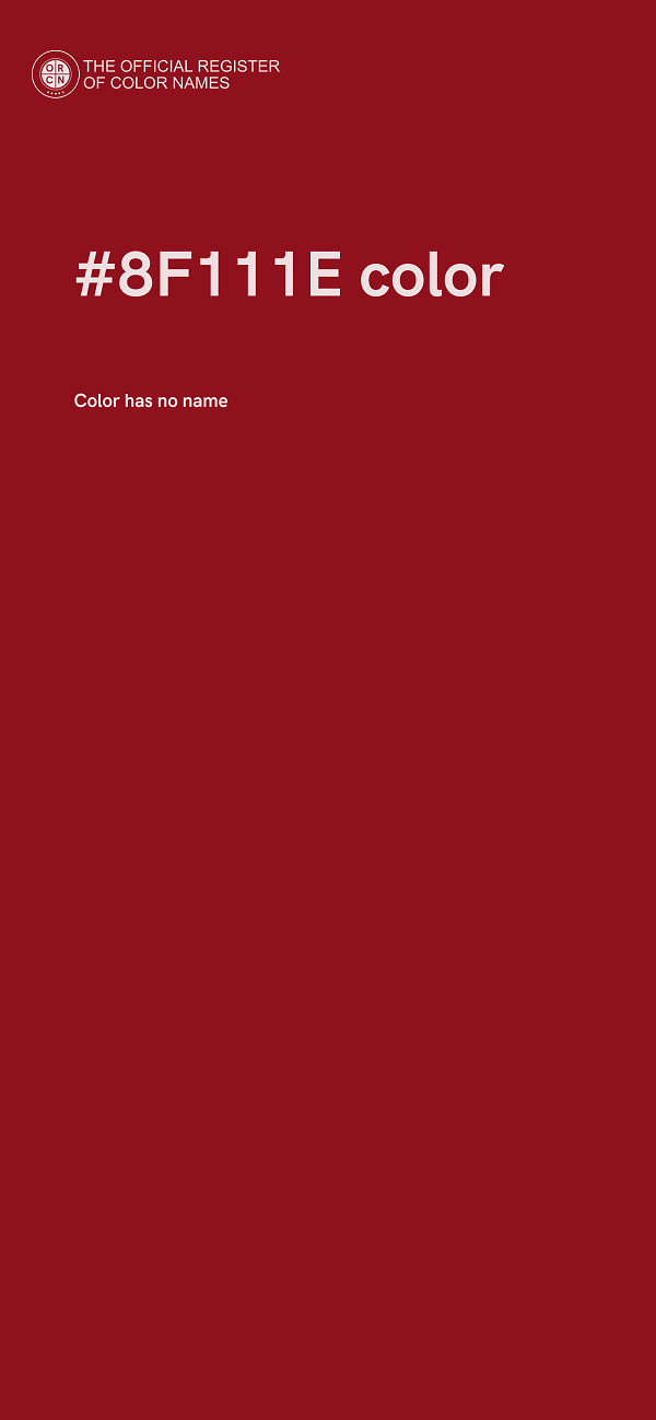 #8F111E color image