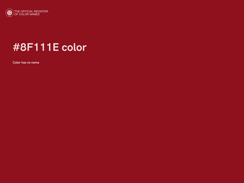#8F111E color image