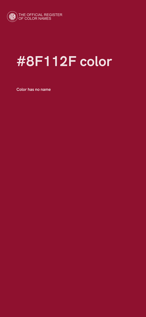 #8F112F color image