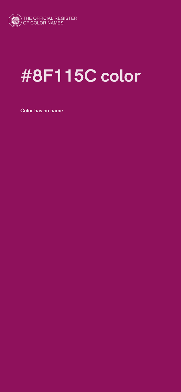 #8F115C color image