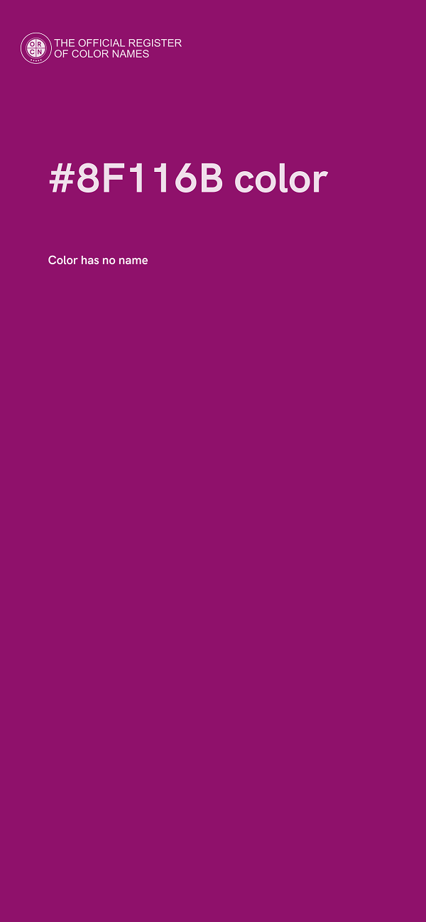 #8F116B color image