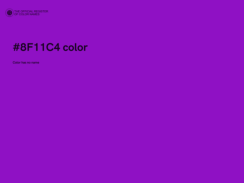 #8F11C4 color image