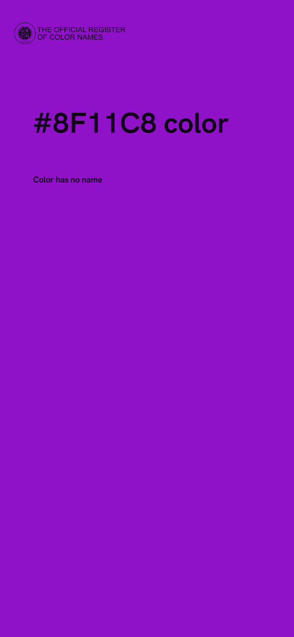 #8F11C8 color image
