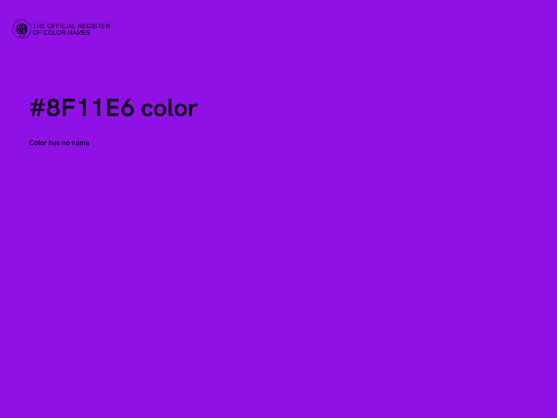 #8F11E6 color image