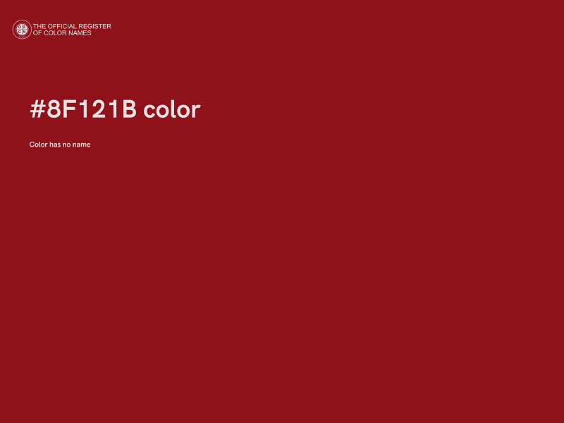 #8F121B color image