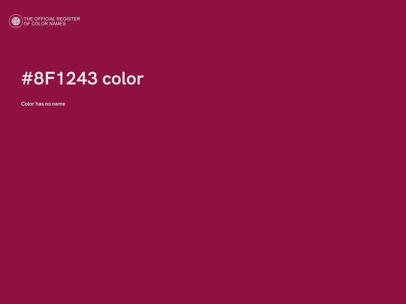 #8F1243 color image