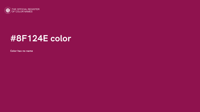 #8F124E color image