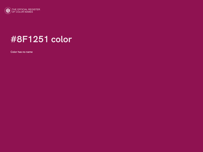 #8F1251 color image