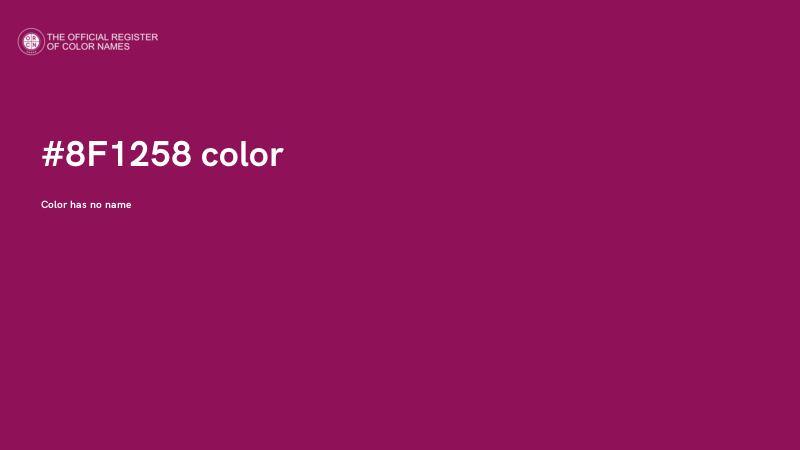 #8F1258 color image