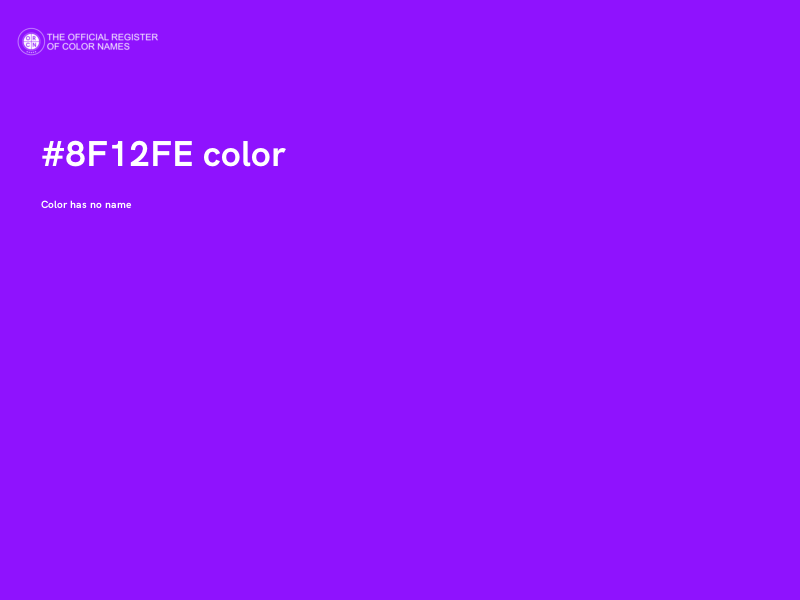 #8F12FE color image