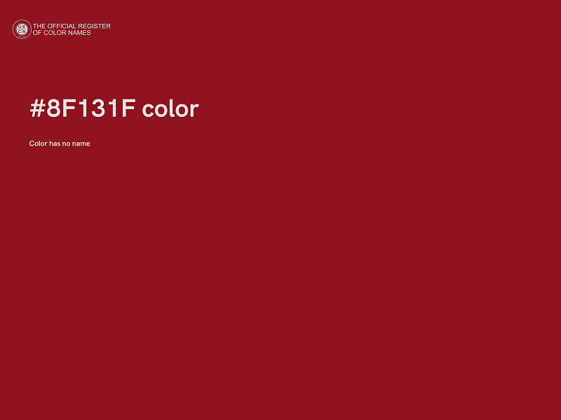 #8F131F color image