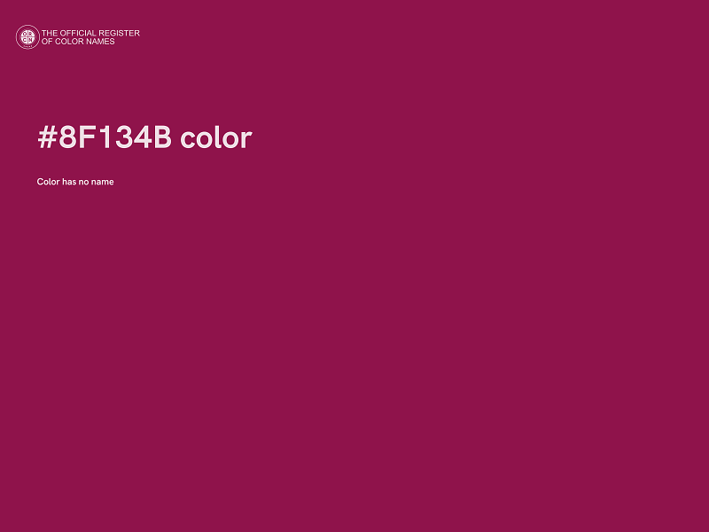 #8F134B color image