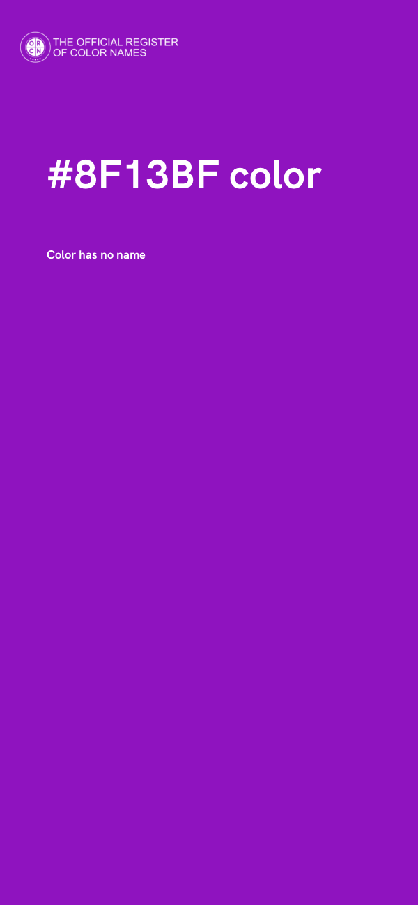 #8F13BF color image