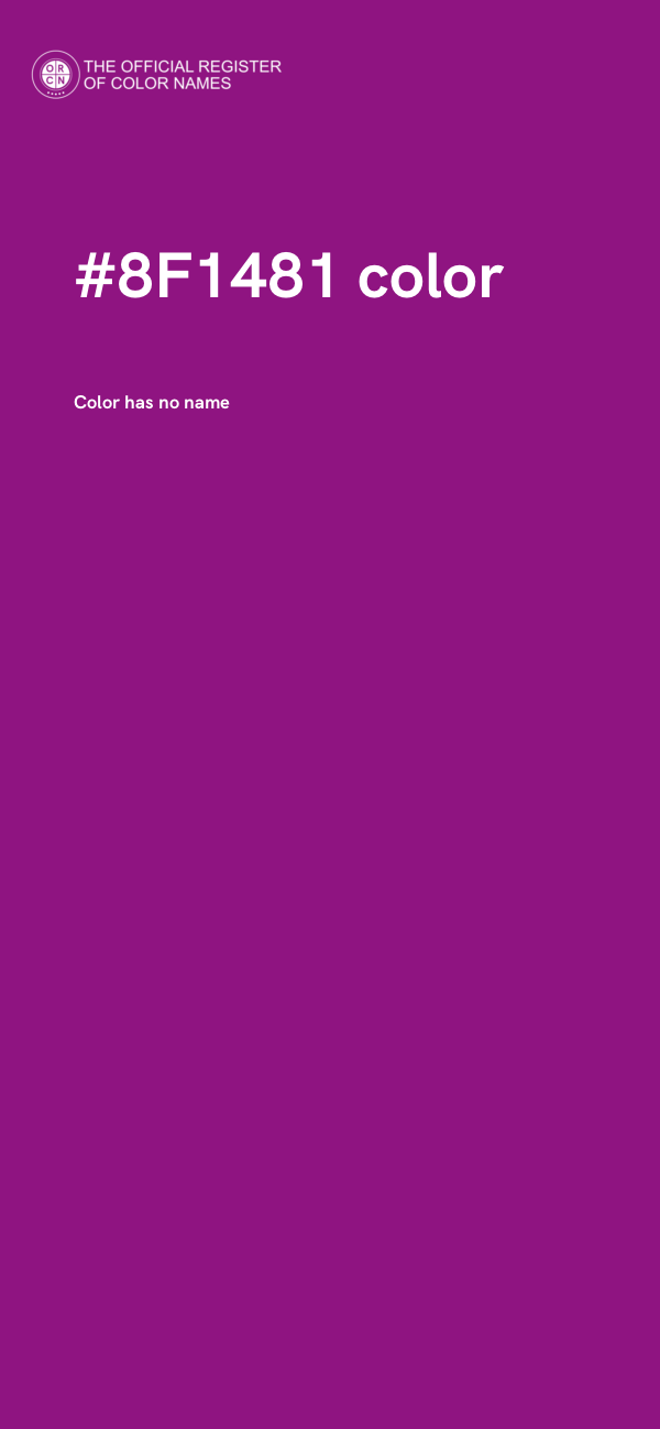 #8F1481 color image