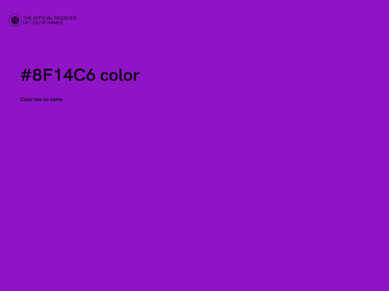 #8F14C6 color image