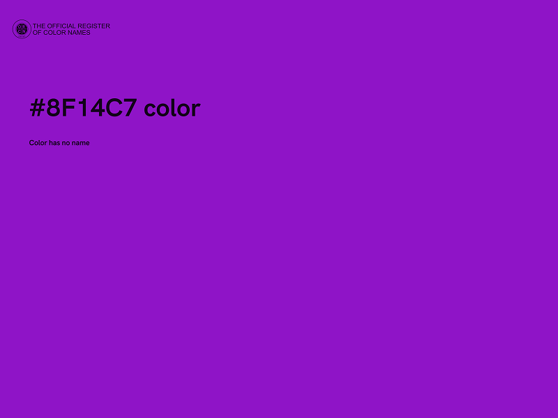 #8F14C7 color image
