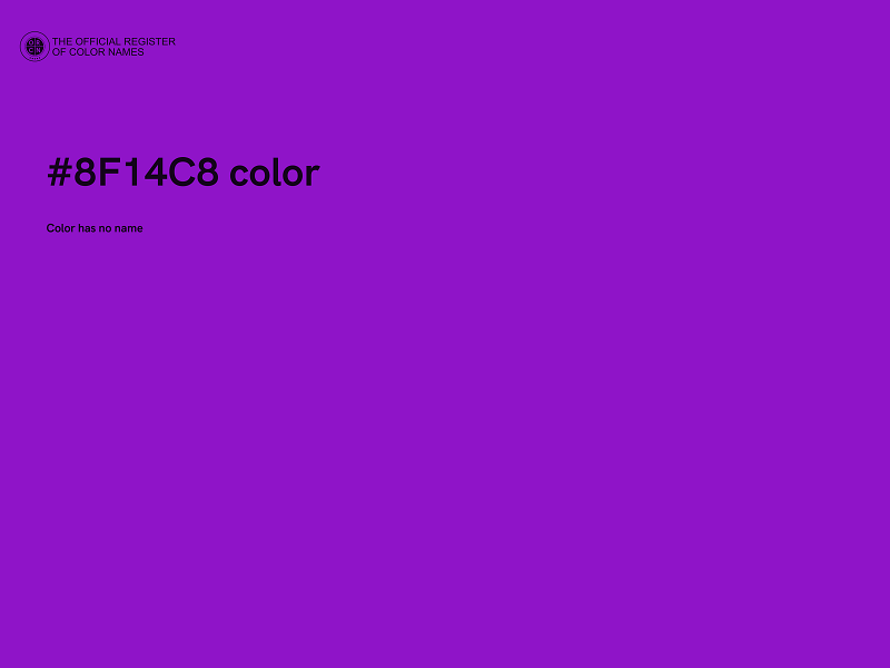 #8F14C8 color image