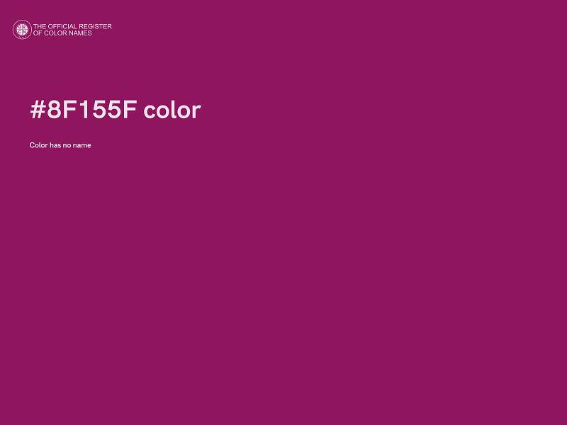 #8F155F color image