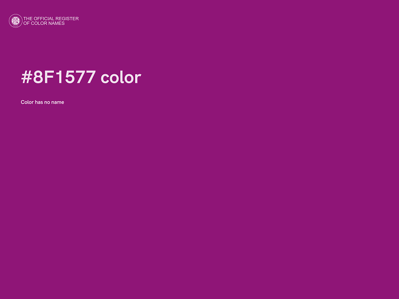 #8F1577 color image