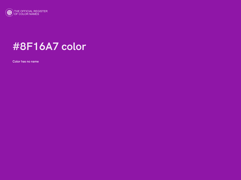 #8F16A7 color image