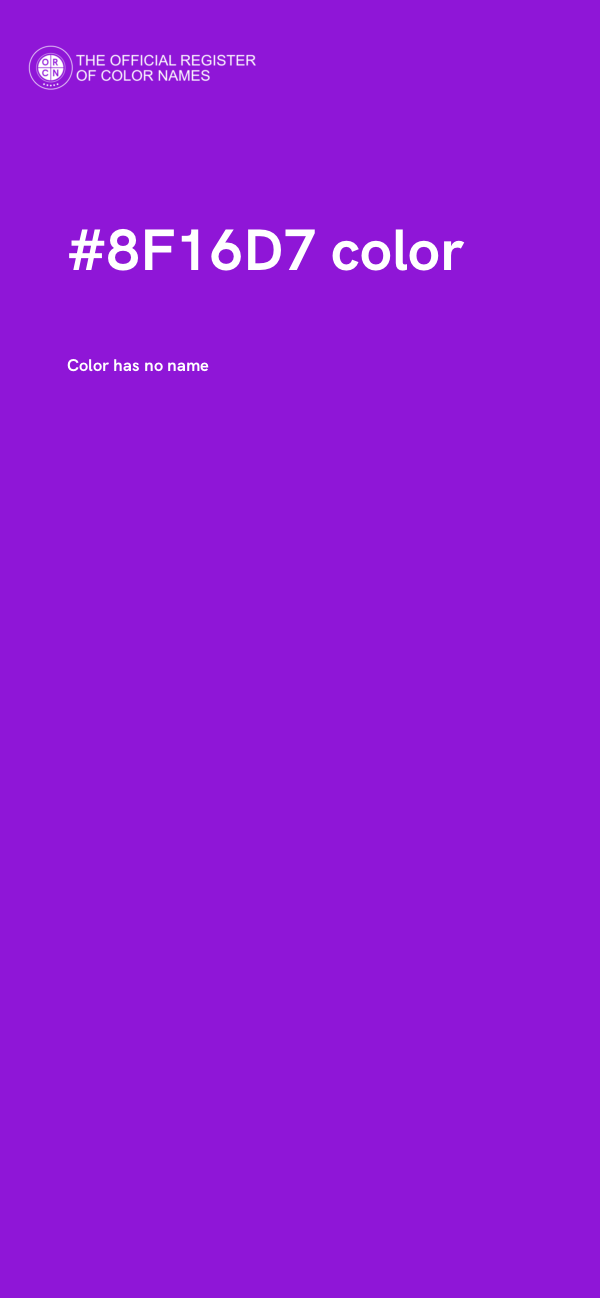 #8F16D7 color image
