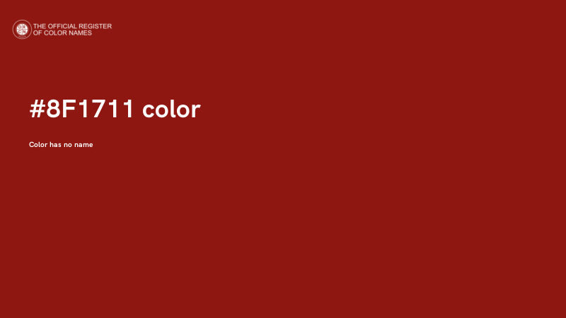 #8F1711 color image