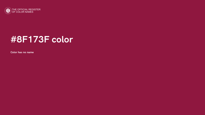 #8F173F color image