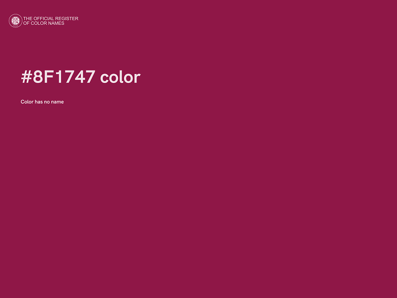 #8F1747 color image