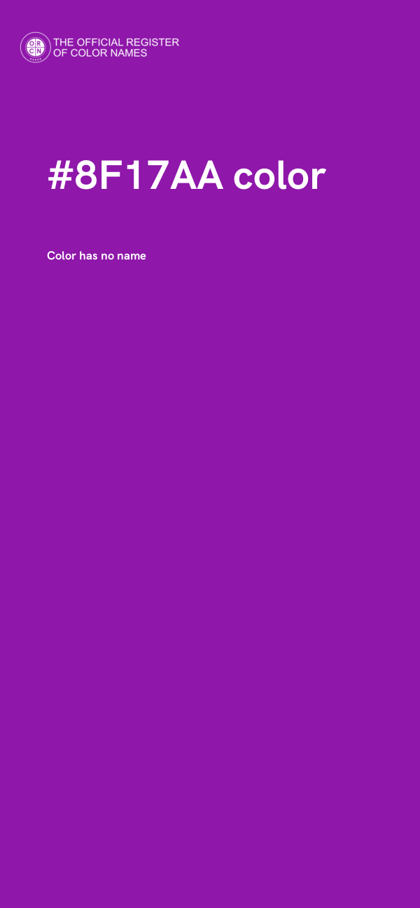 #8F17AA color image