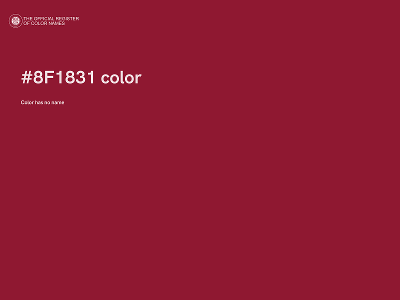 #8F1831 color image