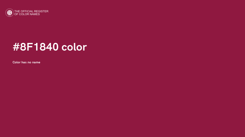 #8F1840 color image