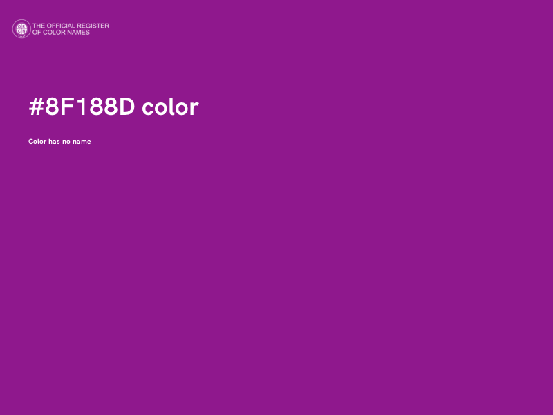 #8F188D color image