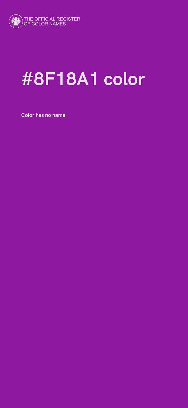 #8F18A1 color image