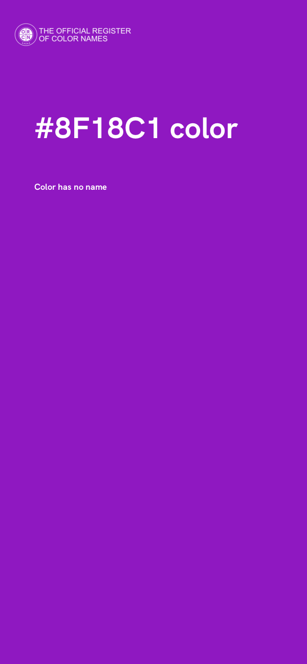 #8F18C1 color image