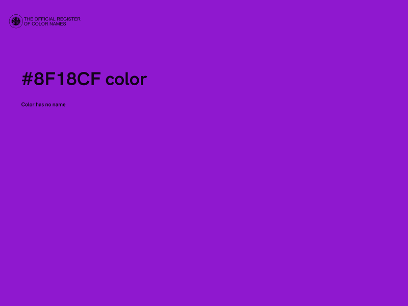 #8F18CF color image