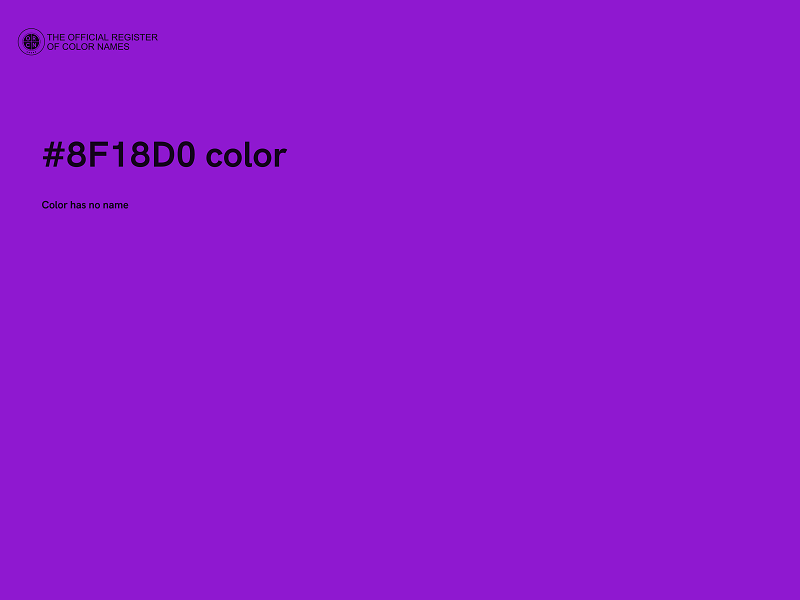 #8F18D0 color image