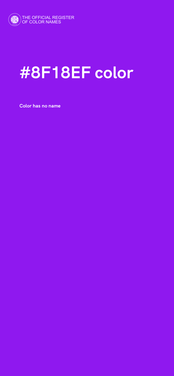 #8F18EF color image