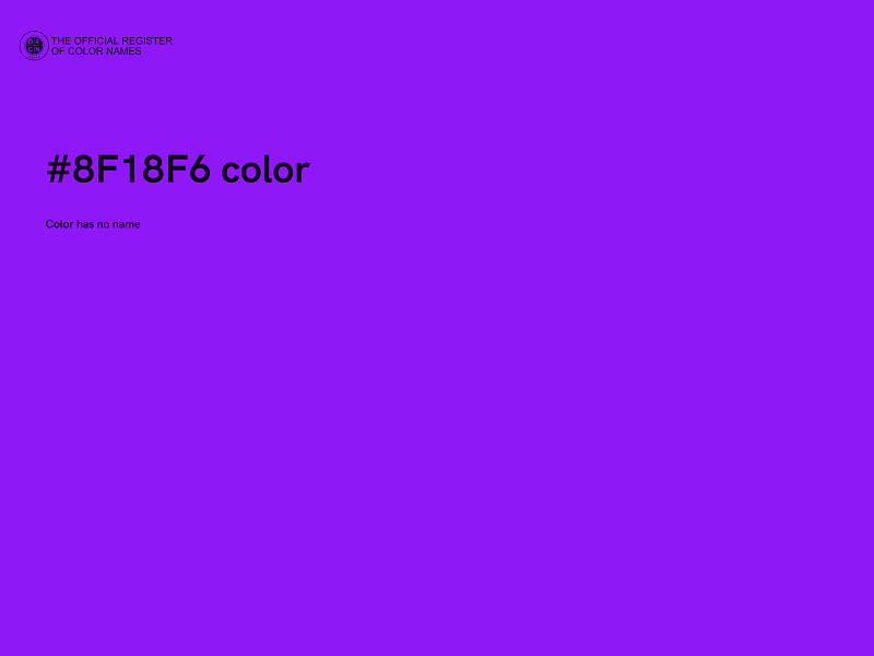 #8F18F6 color image