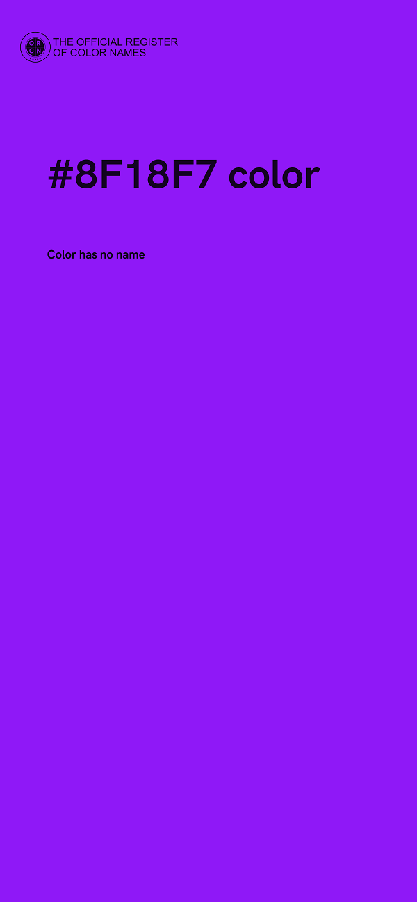 #8F18F7 color image