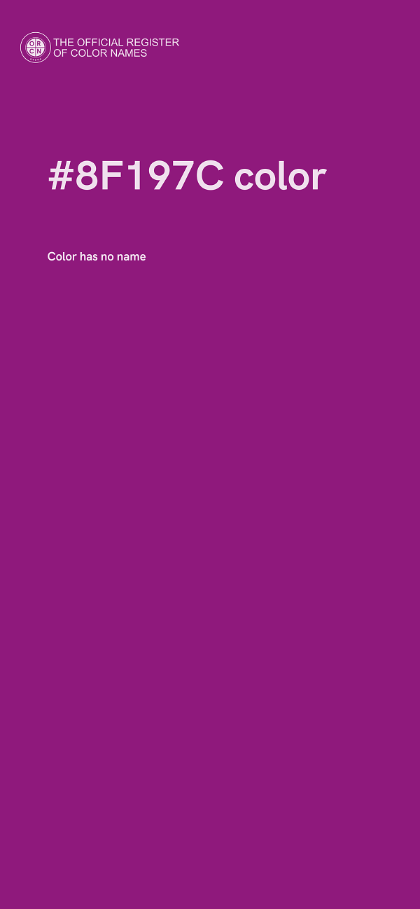 #8F197C color image