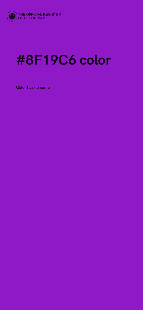 #8F19C6 color image