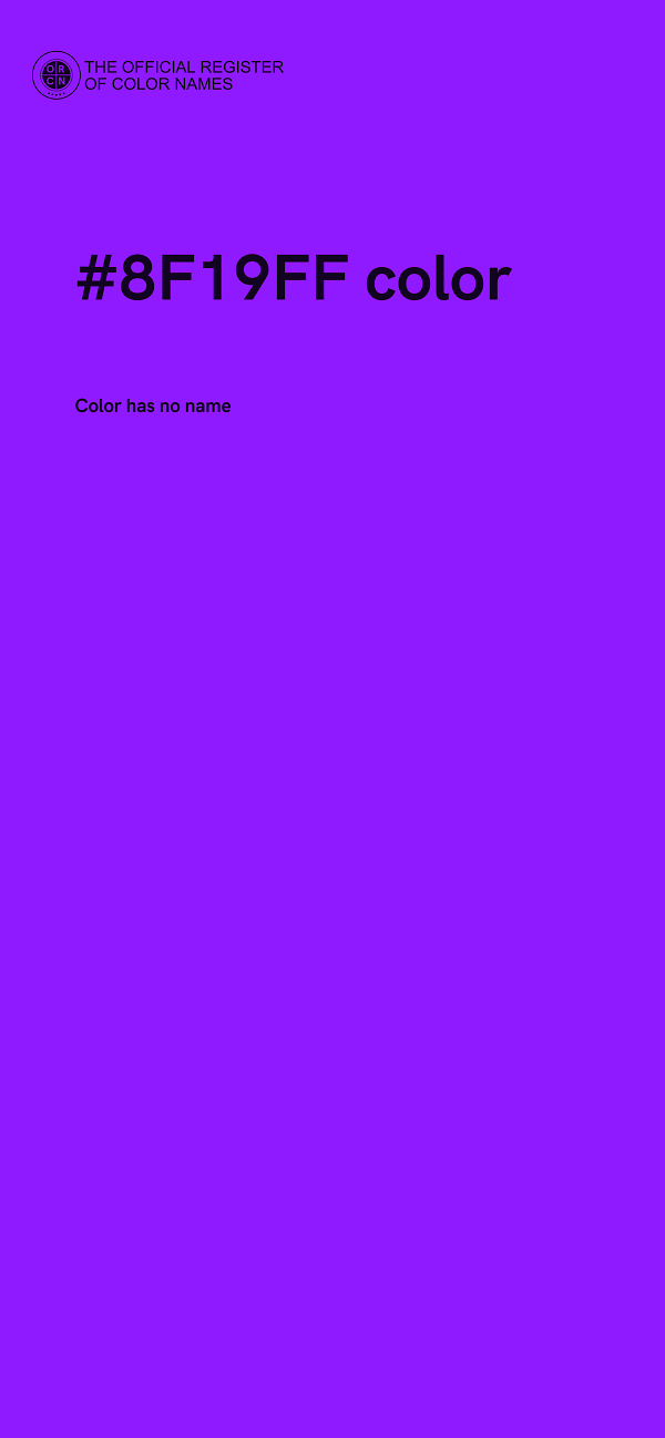 #8F19FF color image
