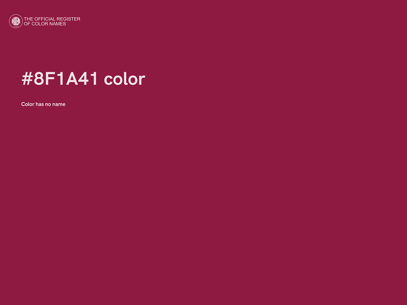 #8F1A41 color image