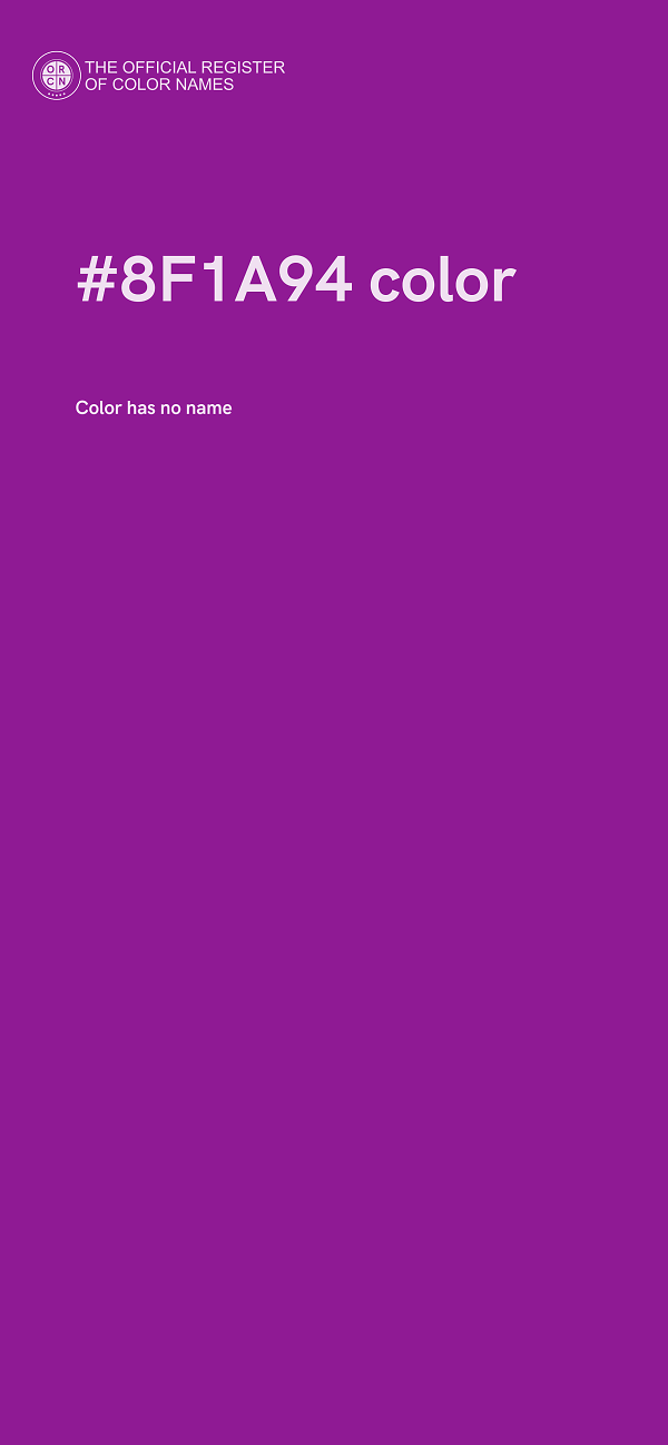 #8F1A94 color image