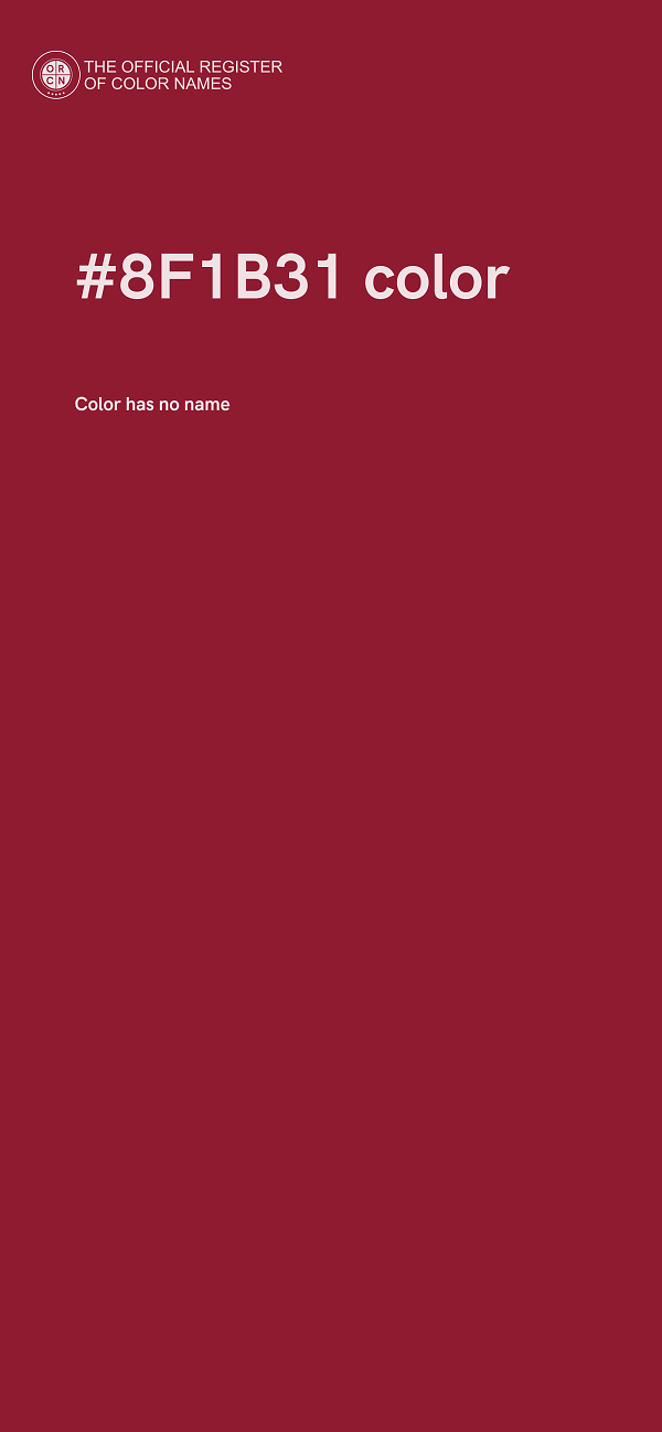 #8F1B31 color image