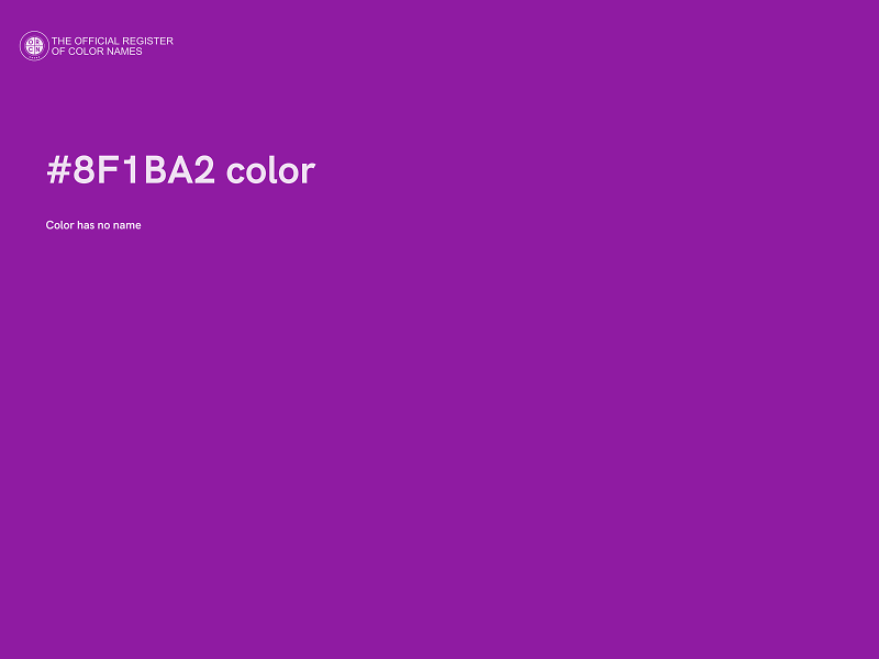 #8F1BA2 color image