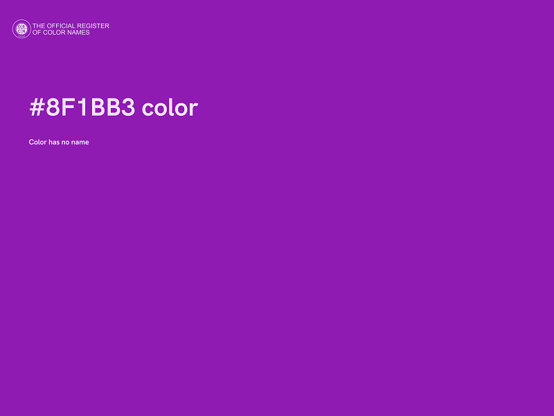 #8F1BB3 color image