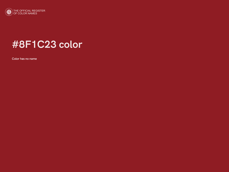 #8F1C23 color image